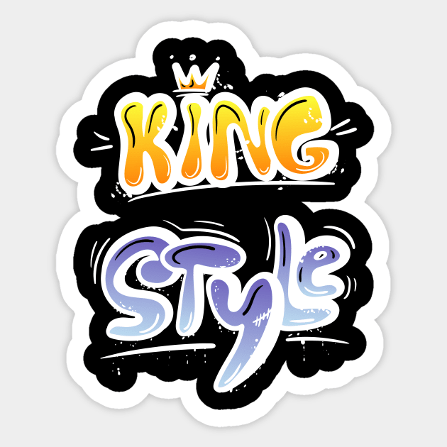 KING STYLE GRAFFITI DESIGN Sticker by The C.O.B. Store